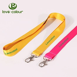 Cheap polyester sublimation heat transfer printed lanyards for christmas