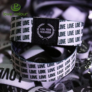 Custom printing polyester elastic wristband for sport event