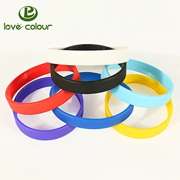 Custom kids and adult size silicone wristbands with printing logo