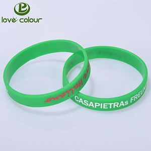 Free sample custom silicone wristbands wholesale Unisex cool rubber bracelets