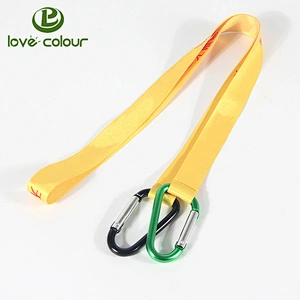 New custom full color printing polyester double ends lanyard