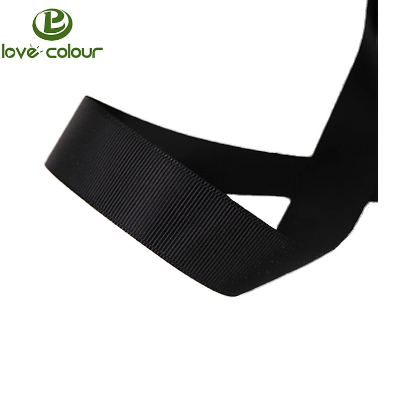 Factory custom fashion grosgrain tape ribbon with your logo
