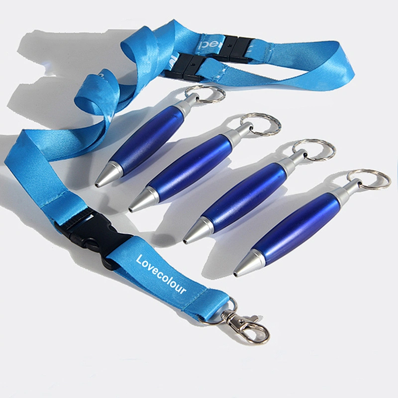 Personalized custom polyester neck nurse lanyard with pen