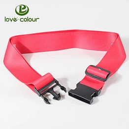 High Quality Polyester Adjustable Luggage Strap With Release Buckle