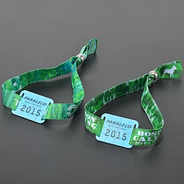 High quality polyester custom popular active rfid woven wristband