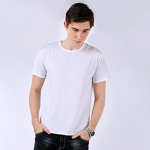 High Quality Blank 100% Cotton White Men T shirt For Wholesale