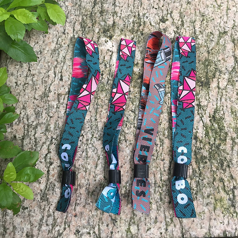 Promotional gifts personalized custom woven wristband for world cup