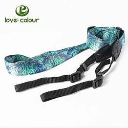 Factory fashion personalized heat transfer printing camera polyester strap