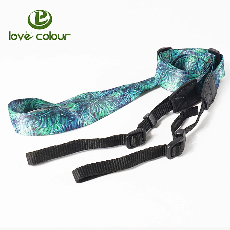 Factory fashion personalized heat transfer printing camera polyester strap