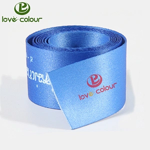 Factory Wholesale double face polyester ribbon with custom colors and size