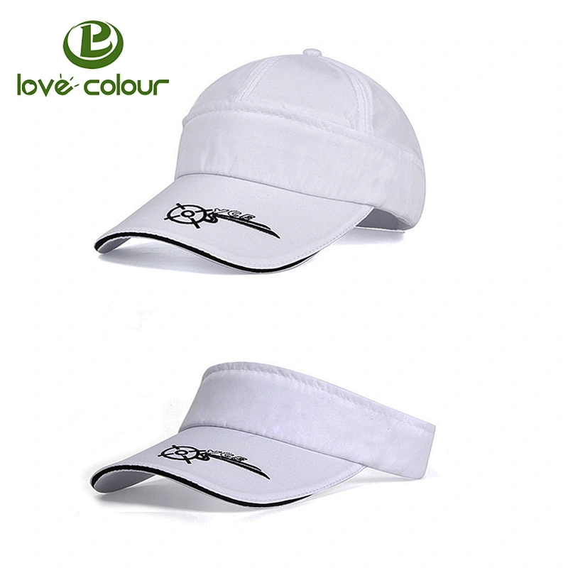Popular custom cotton visor cap hat for men
