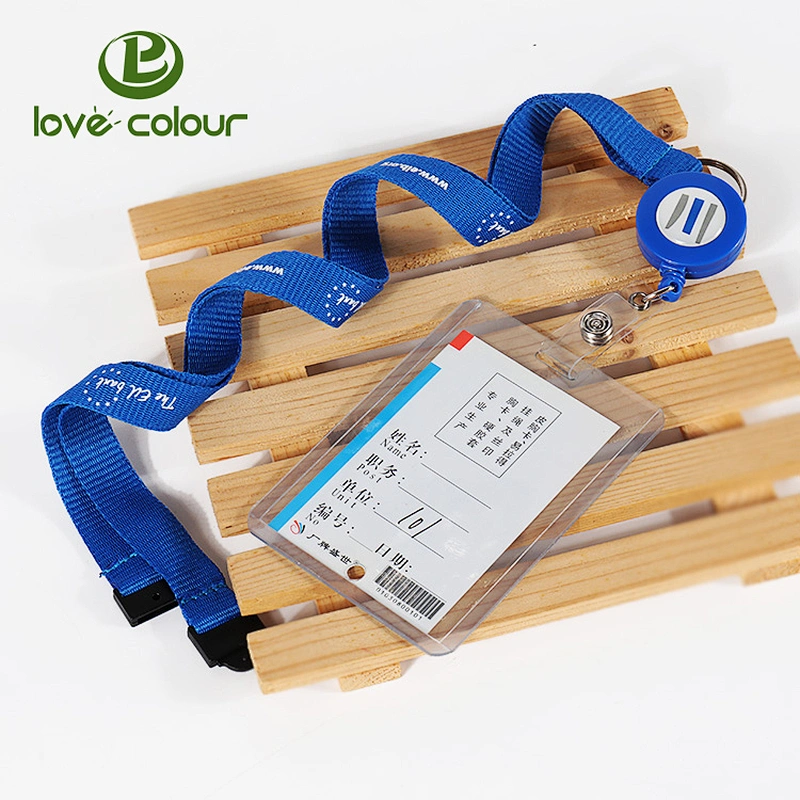 Custom Vertical Hard PVC ID Card Name Badge Holders for School Event