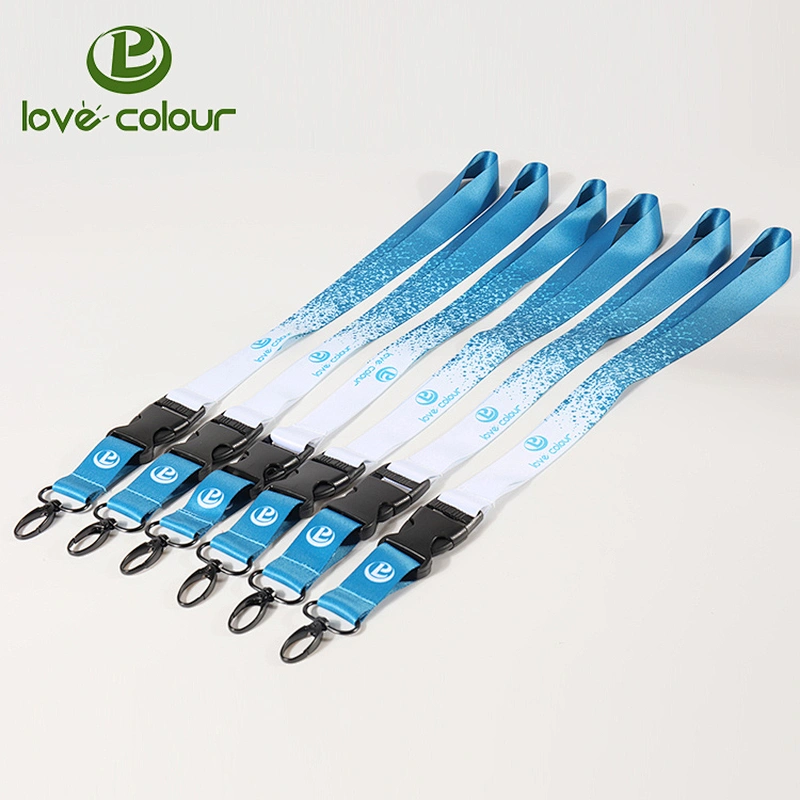 Cheap wholesale custom logo printing polyester sublimation strap festival lanyard
