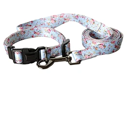 Polyester Sublimation Printing adjustable Pet Dog Collar and Leash Set
