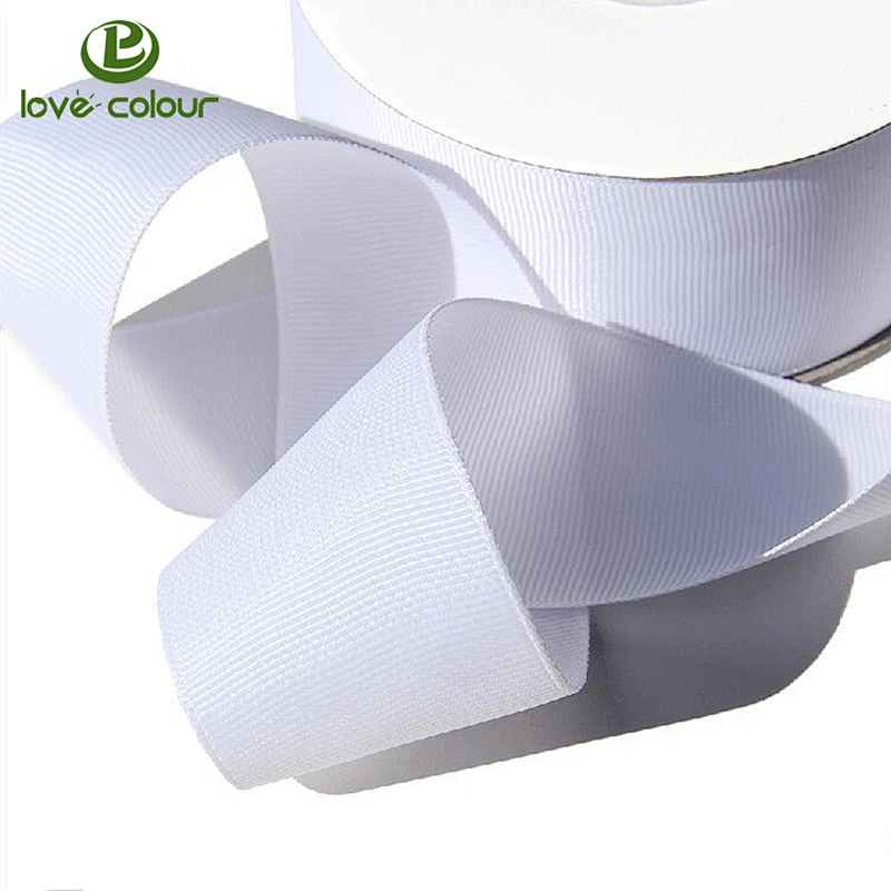 Fashion custom polyester printed grosgrain ribbon from factory