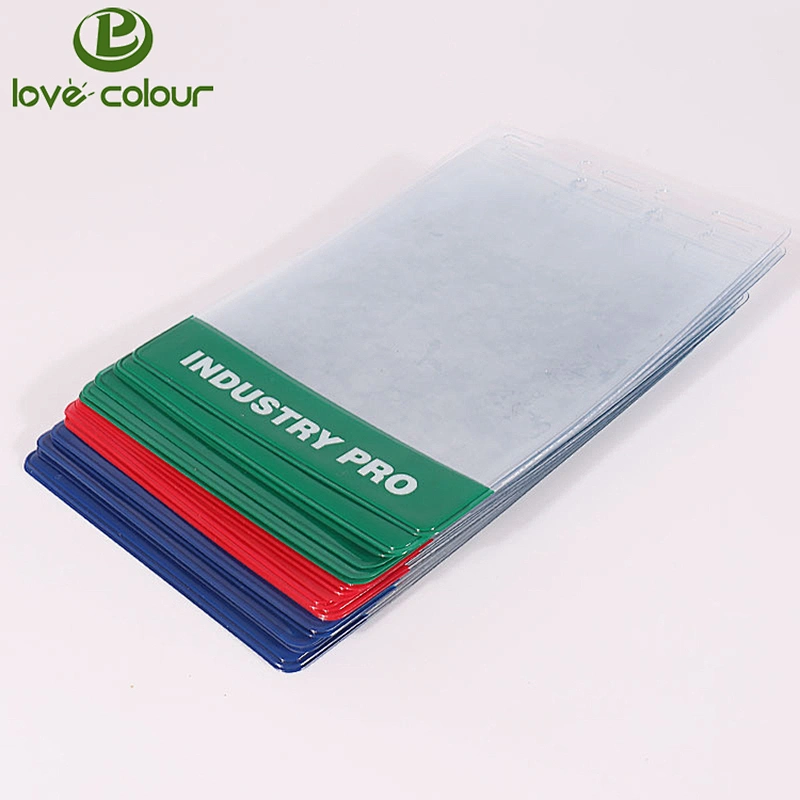 Custom PVC waterproof id card holder name badge holder for office staff