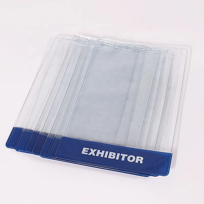 Factory Cheap Custom Waterproof Plastic Vertical Name ID Card Holders