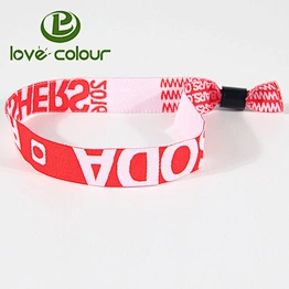 Custom make your own polyester wristbands for one time use