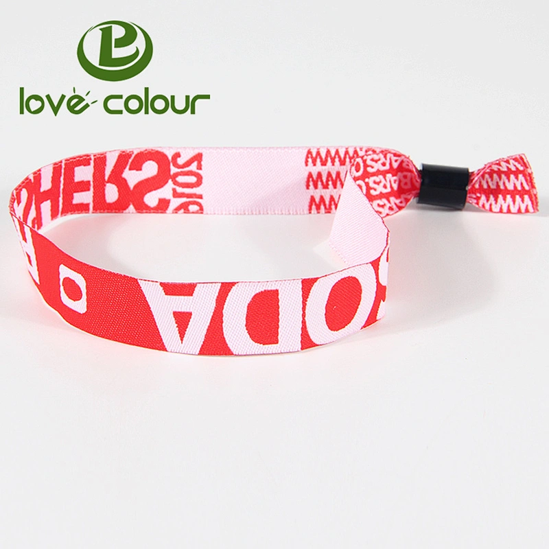 Custom make your own polyester wristbands for one time use