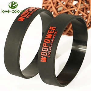 Wholesale cheap custom silicone material glow in the dark wristbands for event