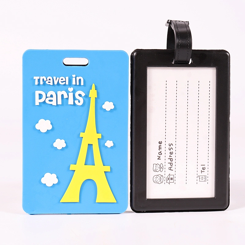 Custom kids identification id card luggage tags for travel