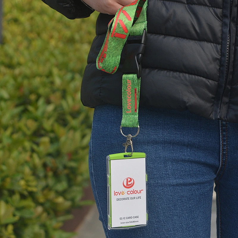 Custom Event Polyester Lanyard With Plastic Release Buckle For Hold Badge ID Holder