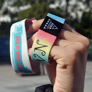 Custom fashion elastic fabric bracelet