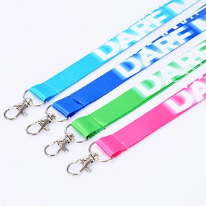 Custom Give Away Logo Printed Polyester Lanyard Strap With Logo
