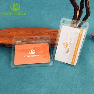 Custom New product waterproof pvc id card holder