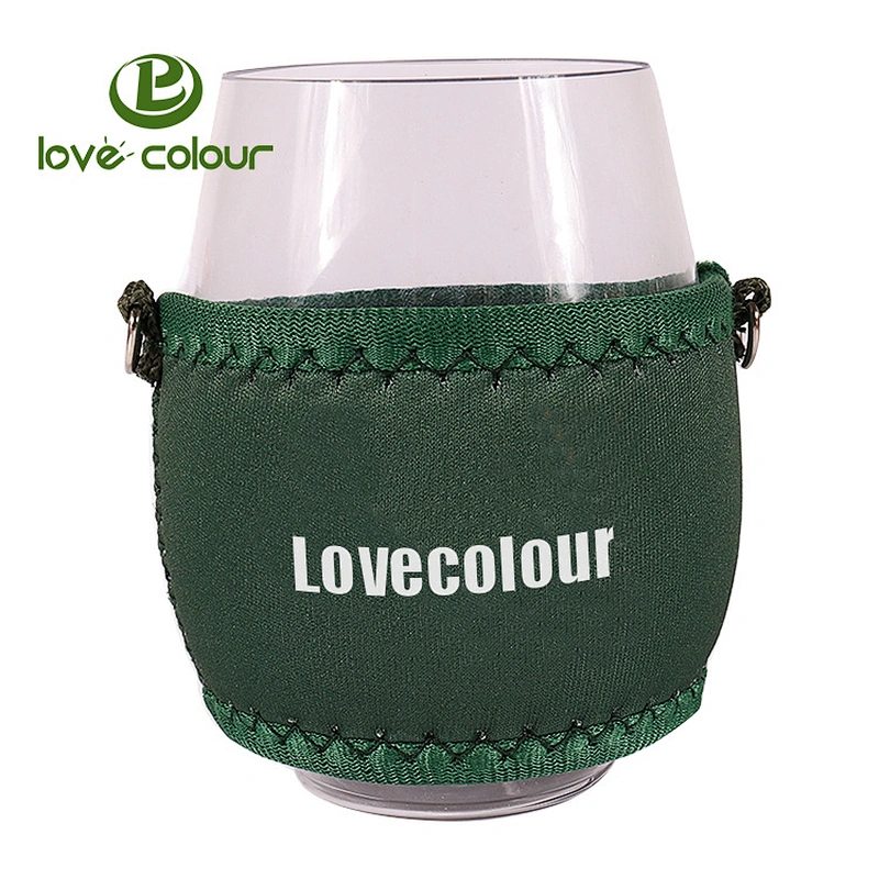 High quality shockproof neoprene wine glass cooler sleeve wholesale