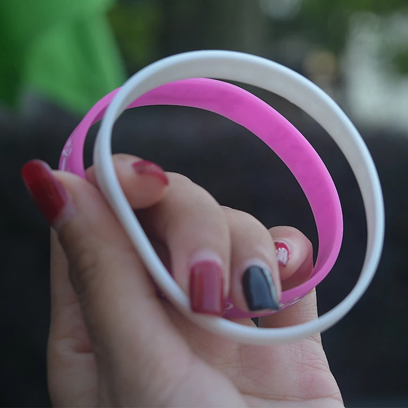 Event custom engraved personalized silicone bracelet