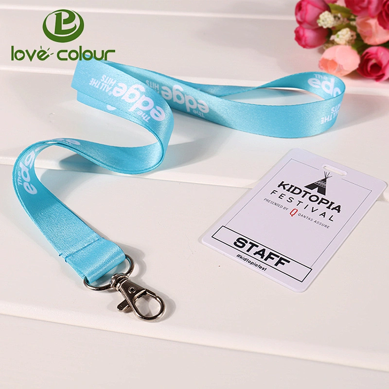 Custom full color printing ID card holder neck strap lanyard