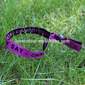 High secure customized fabric concert durable cheap wristbands