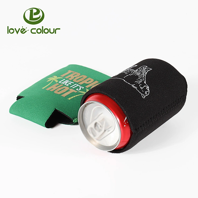 Custom foldable Insulated beer stubby holder christmas promotional neoprene can cooler sleeve coolies