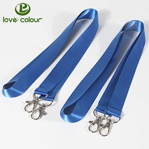 Custom events polyester double hooks lanyards for id card holder