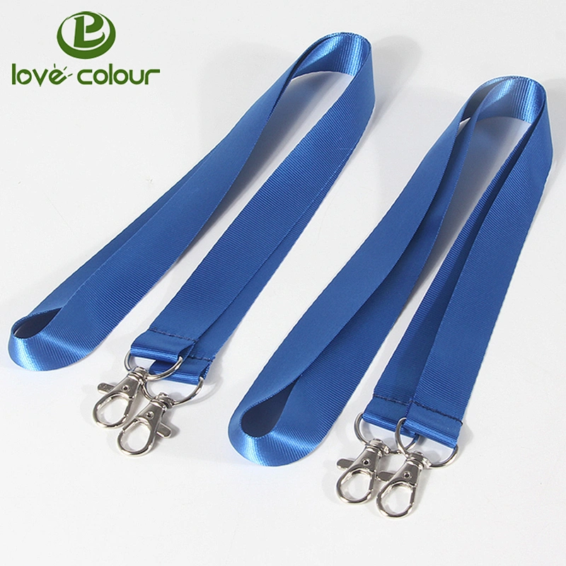Custom events polyester double hooks lanyards for id card holder