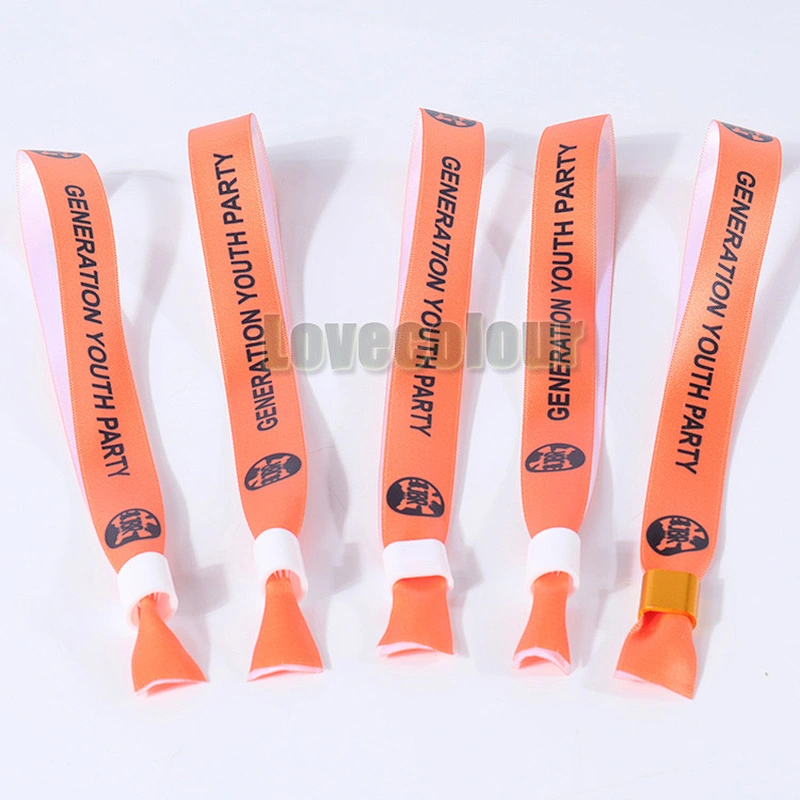 Make your own custom cloth fabric wristbands no minimum