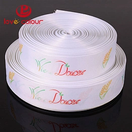 Custom Polyester Grosgrain Ribbon For Gift Packing Cake Decoration Party Favor Hair Bow