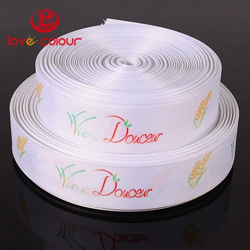 Custom Polyester Grosgrain Ribbon For Gift Packing Cake Decoration Party Favor Hair Bow