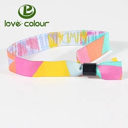 Customized Woven Wristband fabric bracelet With Your Own Logo