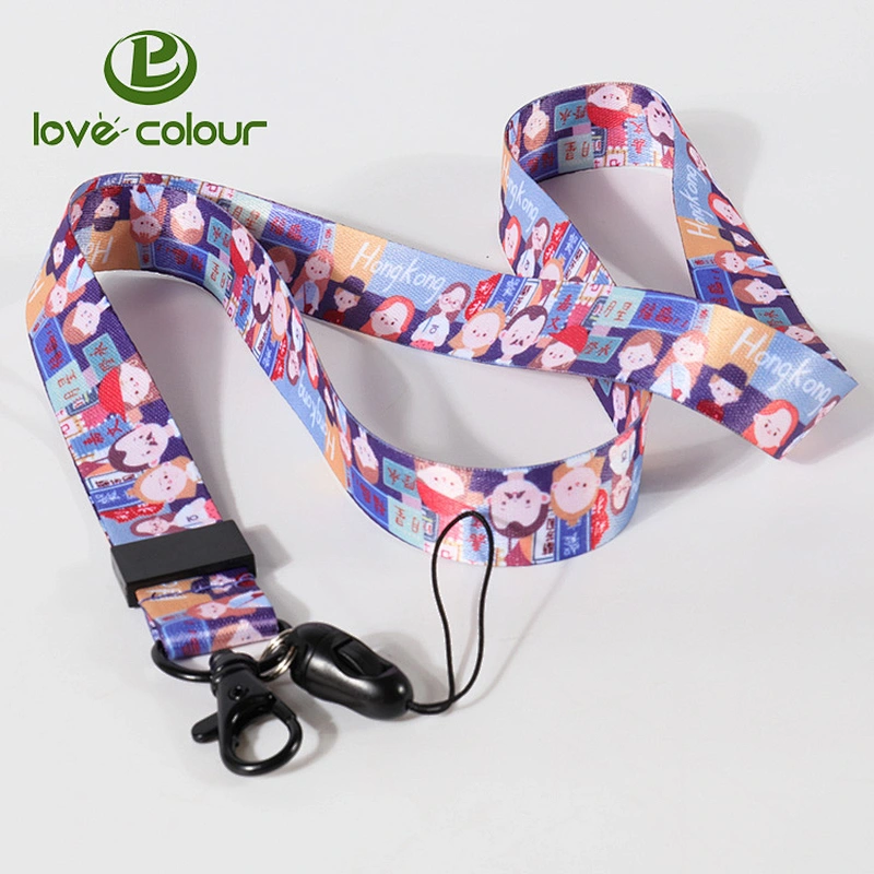 polyester lanyard with cell phone clip for promotion