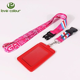 New style ID card holder with lanyards strap
