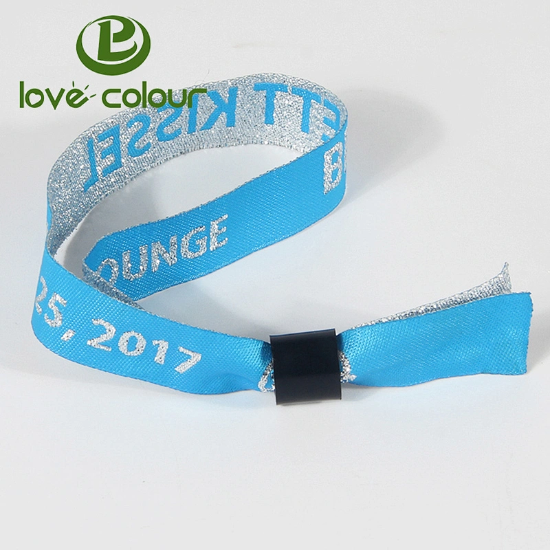 Lovecolour custom beautiful fabric wristband event ticket