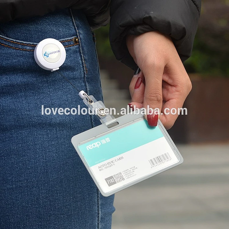 Custom nursing name badges card holder with retractable badge reel