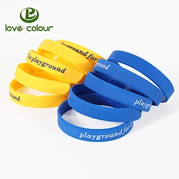Custom different color silicon wrist band silicone bracelet