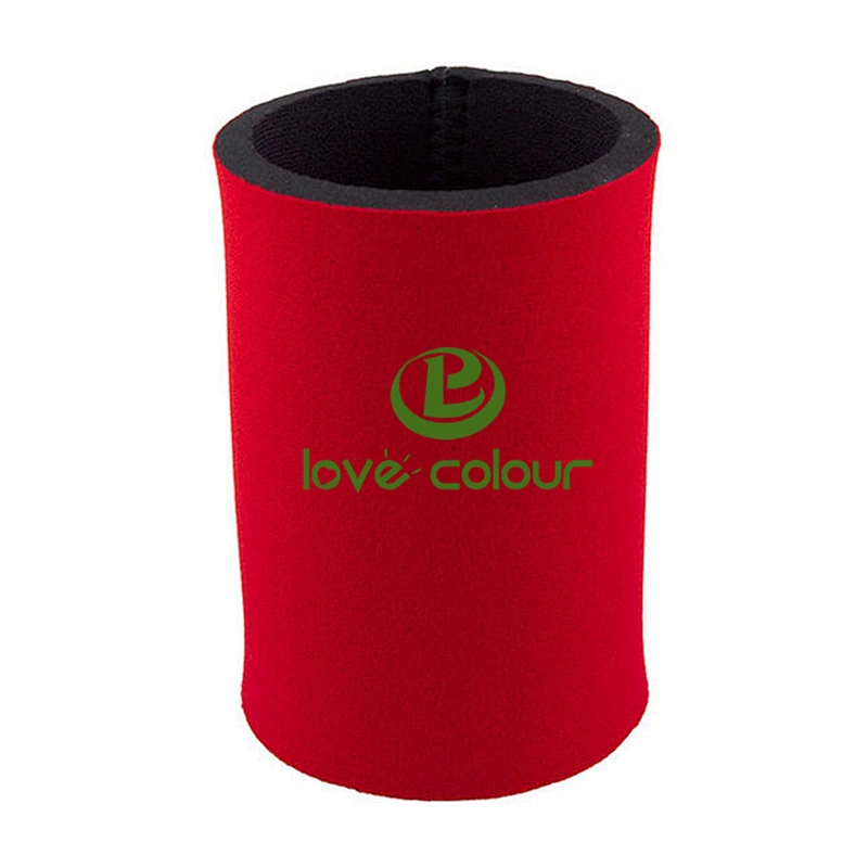 Custom foam neoprene thermal wedding can holder for beer