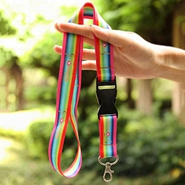 Polyester custom sublimation lanyard strap for promotion event with plastic buckle