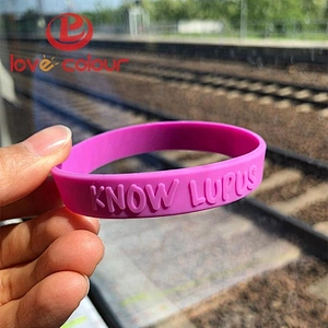 Custom 2 mm silicone high quality custom wristbands