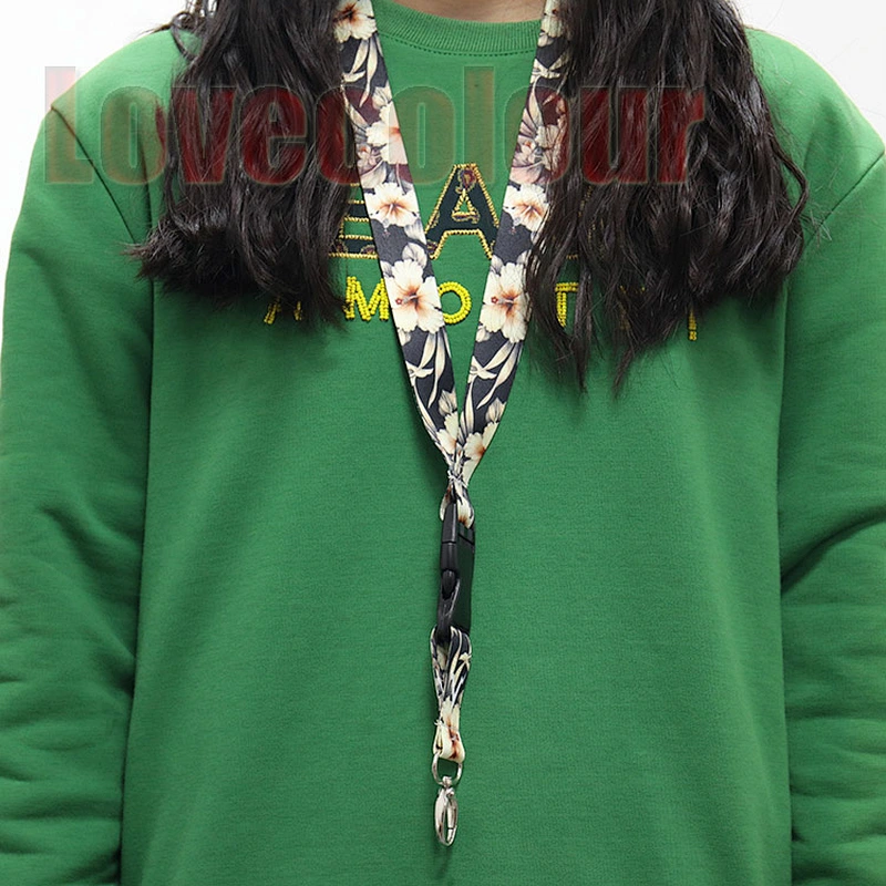 Custom Design Sublimation Printed Polyester Neck ID Lanyards With Your Logo