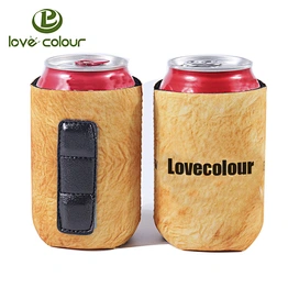 Promotional custom logo print neoprene magnet beer cooler